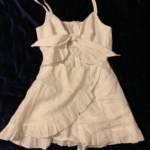white tie romper